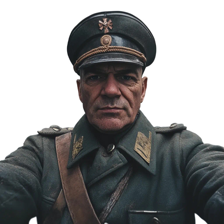 Ww2 German General V2 Vinyl Car Decal Sticker – Waterproof & UV-Resistant 8"