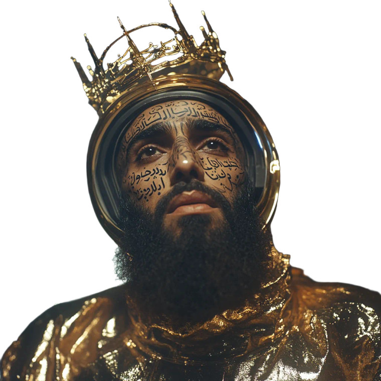 Surreal Cinematic Portrait Vinyl Car Decal Sticker – Waterproof & UV-Resistant 8"