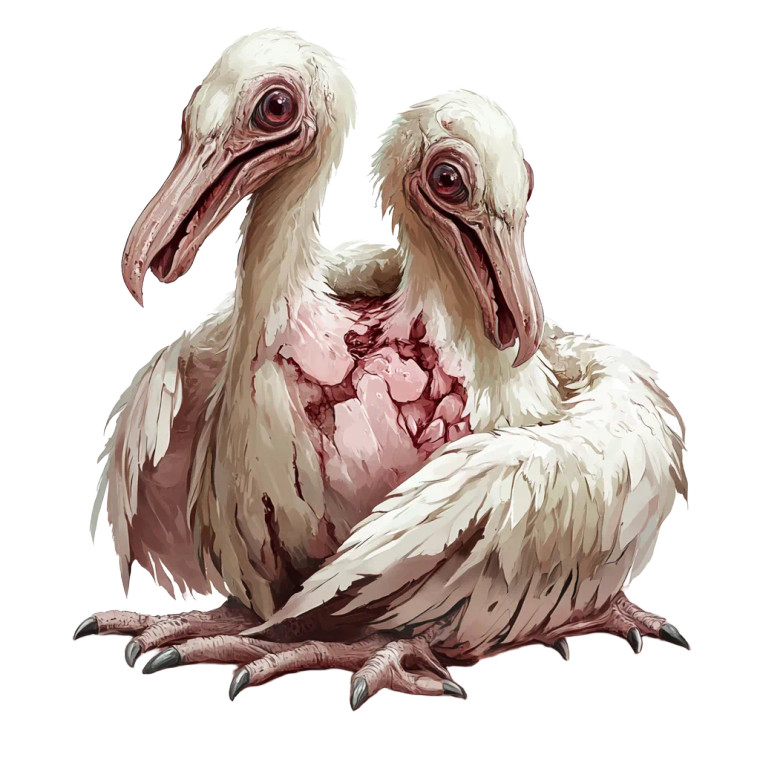 Bladed Fat Albatross Vinyl Car Decal Sticker – Waterproof & UV-Resistant 8"