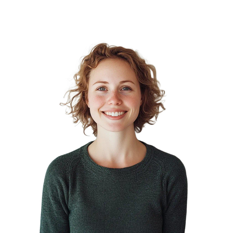 Happy Woman Portrait Vinyl Car Decal Sticker – Waterproof & UV-Resistant 8"