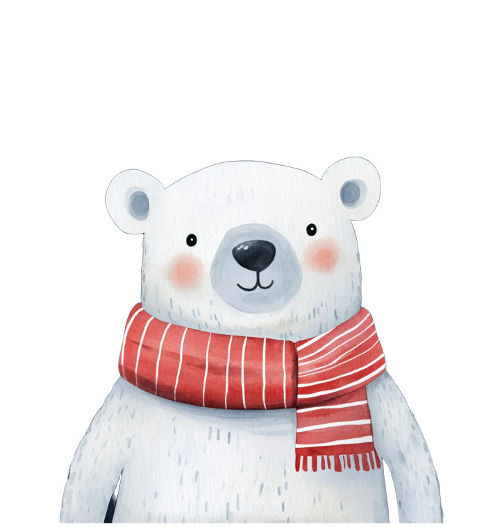 Cute Storybook Bear Vinyl Car Decal Sticker – Waterproof & UV-Resistant 8"