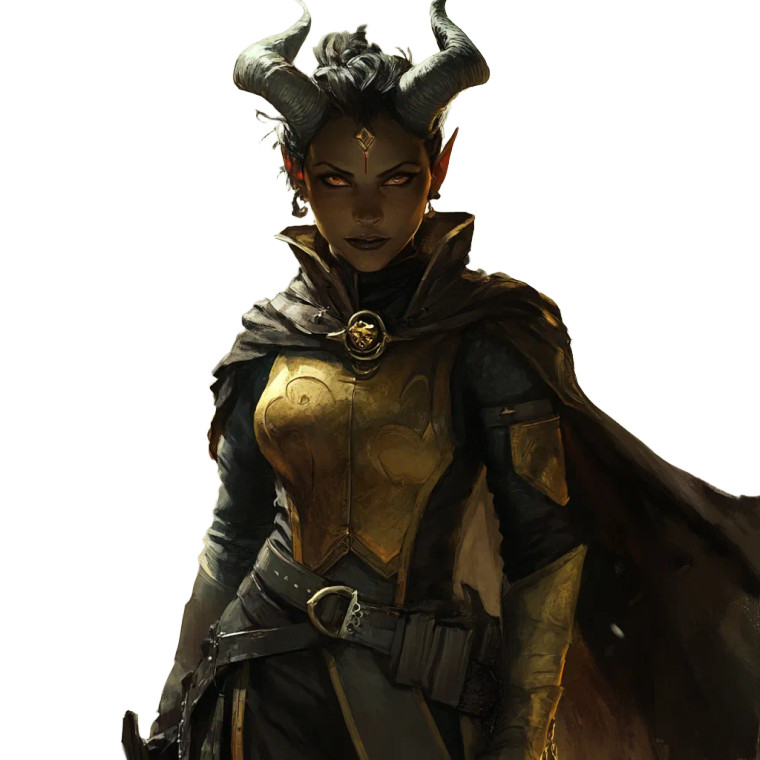 Tiefling Detective Guard Vinyl Car Decal Sticker – Waterproof & UV-Resistant 8"