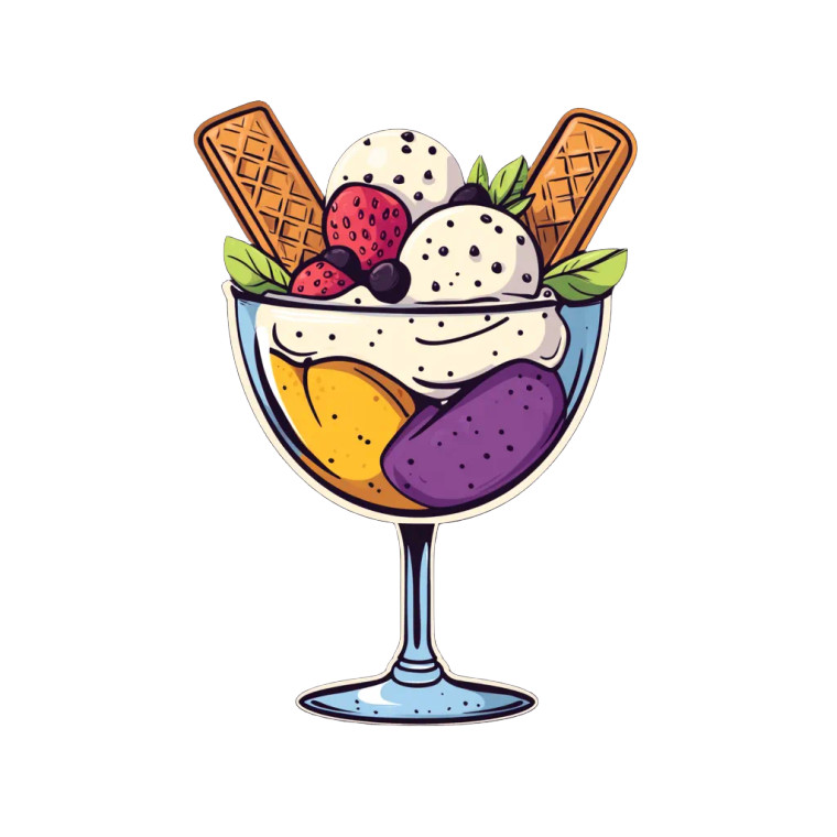 Fruit Chalice Logo Vinyl Car Decal Sticker – Waterproof & UV-Resistant 8"