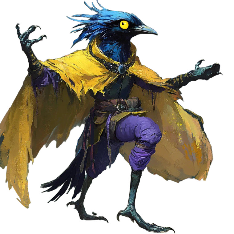 Acrobatic Kenku Vinyl Car Decal Sticker – Waterproof & UV-Resistant 8"