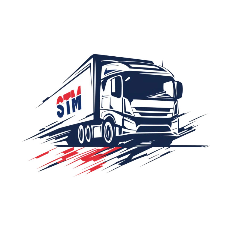 S.T.M. Truck Logo Vinyl Car Decal Sticker – Waterproof & UV-Resistant 8"