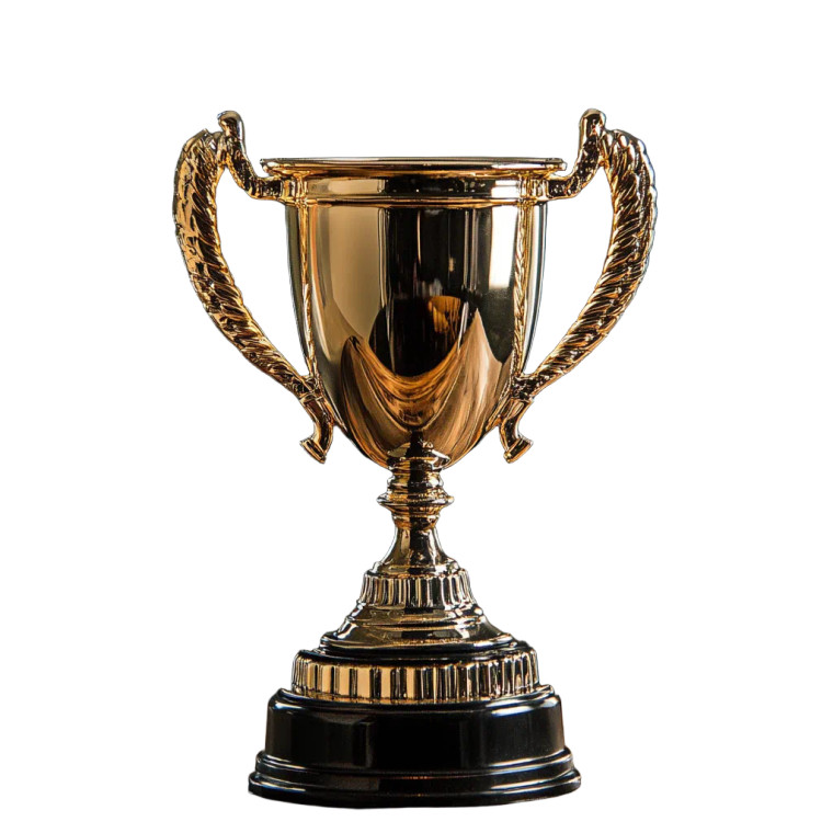 Championship Trophy V2 Vinyl Car Decal Sticker – Waterproof & UV-Resistant 8"