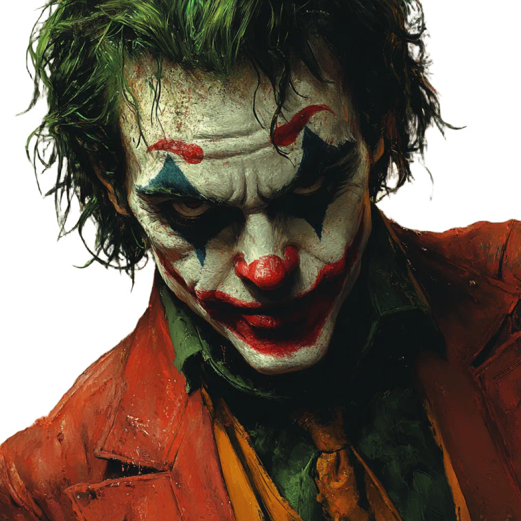 Comic Joker Vinyl Car Decal Sticker – Waterproof & UV-Resistant 8"