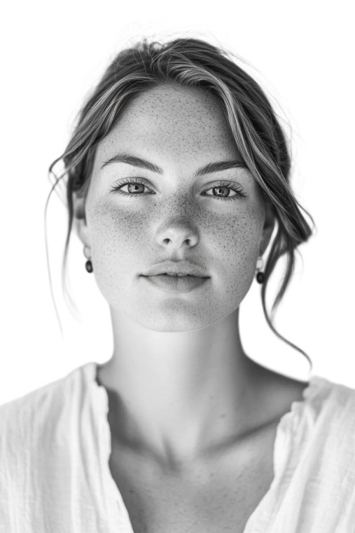 Elegant Blurred Portrait Vinyl Car Decal Sticker – Waterproof & UV-Resistant 8"