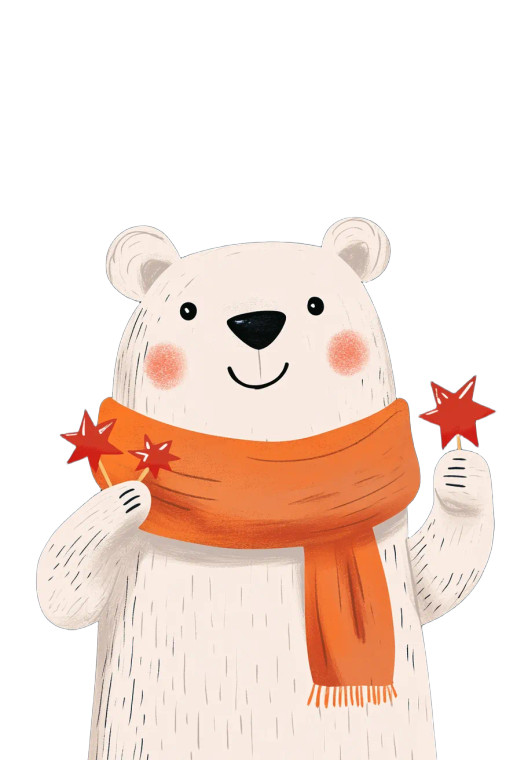 Cute Star Bear V2 Vinyl Car Decal Sticker – Waterproof & UV-Resistant 8"