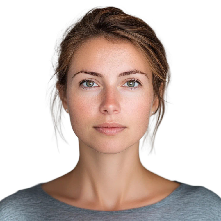 European Woman Portrait Vinyl Car Decal Sticker – Waterproof & UV-Resistant 8"