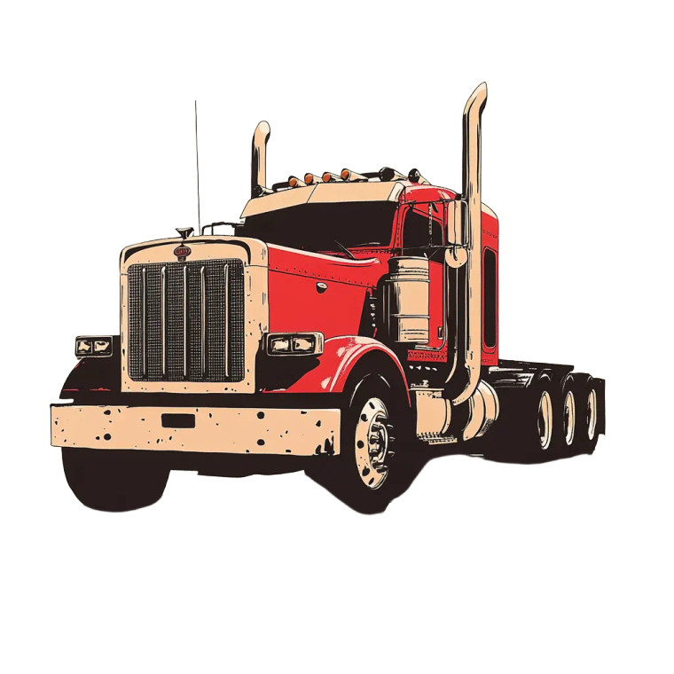 Peterbilt 379 Art Vinyl Car Decal Sticker – Waterproof & UV-Resistant 8"