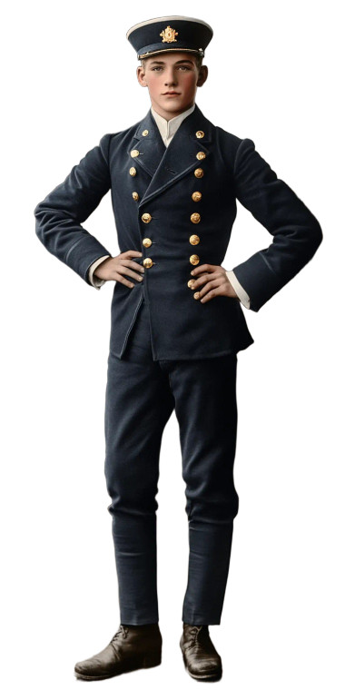 1910S Titanic Bellboy Vinyl Car Decal Sticker – Waterproof & UV-Resistant 8"