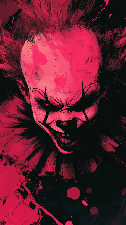 Demonic Clown Explosion Vinyl Car Decal Sticker – Waterproof & UV-Resistant 8"