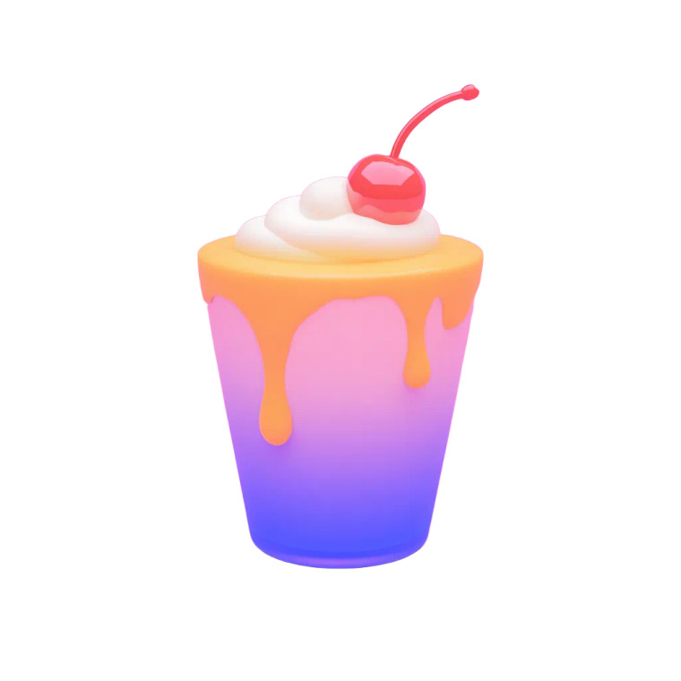 Bubbly Milkshake Vinyl Car Decal Sticker – Waterproof & UV-Resistant 8"