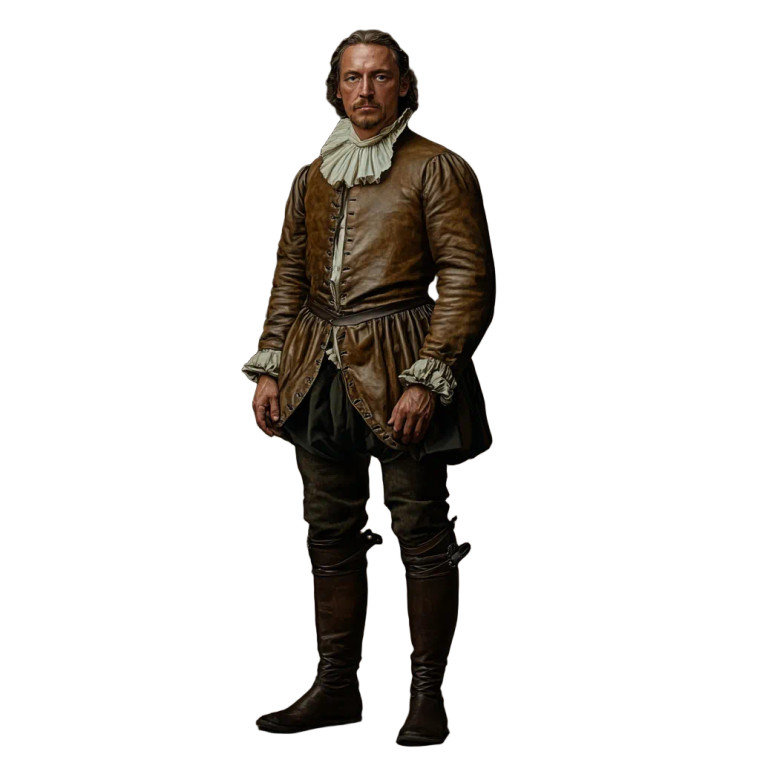 17Th-Century Nobleman Vinyl Car Decal Sticker – Waterproof & UV-Resistant 8"