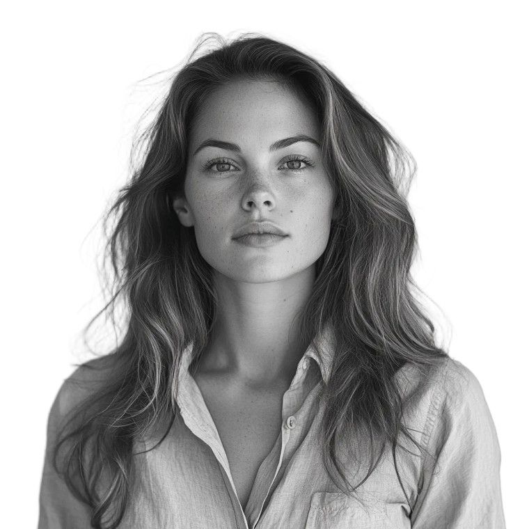 Female Artist Portrait Vinyl Car Decal Sticker – Waterproof & UV-Resistant 8"