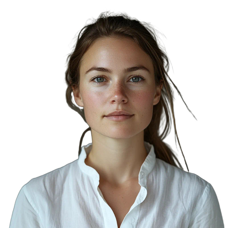 Colored Portrait Woman Vinyl Car Decal Sticker – Waterproof & UV-Resistant 8"