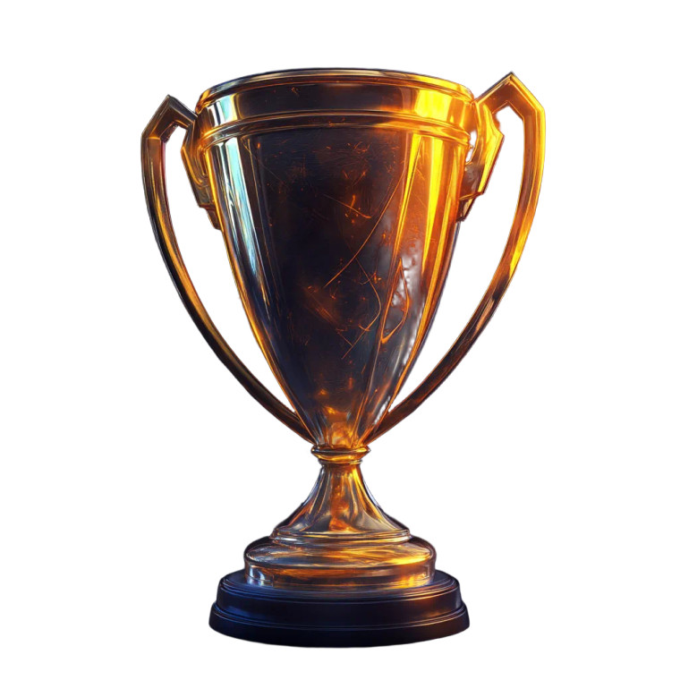 Championship Trophy V3 Vinyl Car Decal Sticker – Waterproof & UV-Resistant 8"