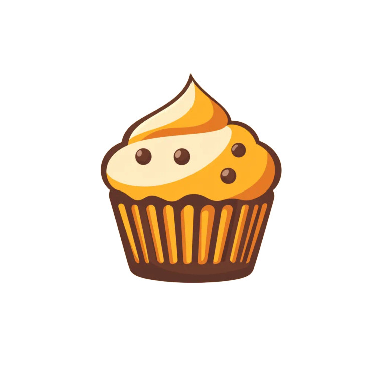 Simple Muffin Logo Vinyl Car Decal Sticker – Waterproof & UV-Resistant 8"