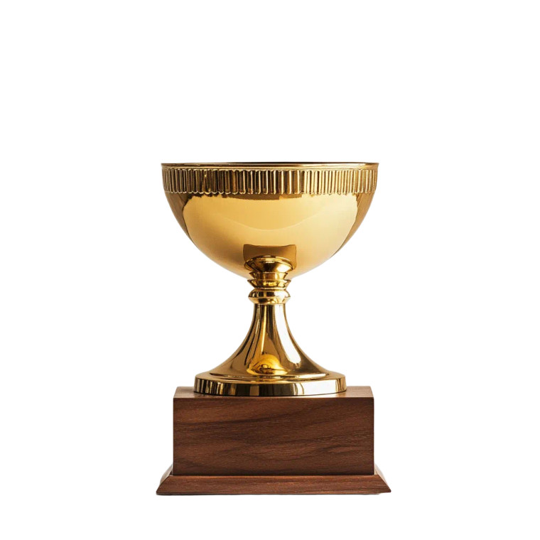 Golden Company Trophy Vinyl Car Decal Sticker – Waterproof & UV-Resistant 8"