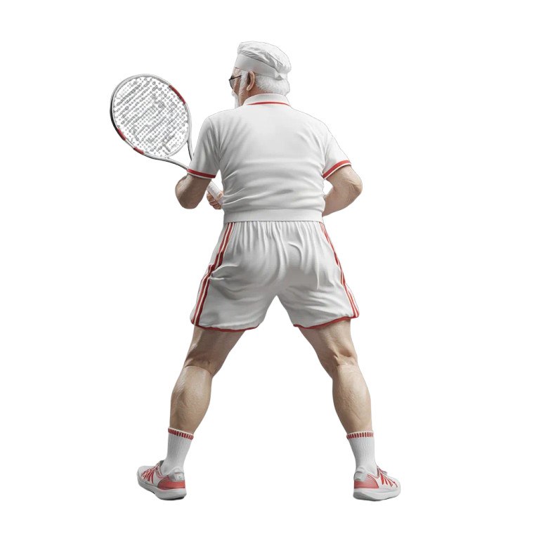 Colonel Sanders Tennis Vinyl Car Decal Sticker – Waterproof & UV-Resistant 8"