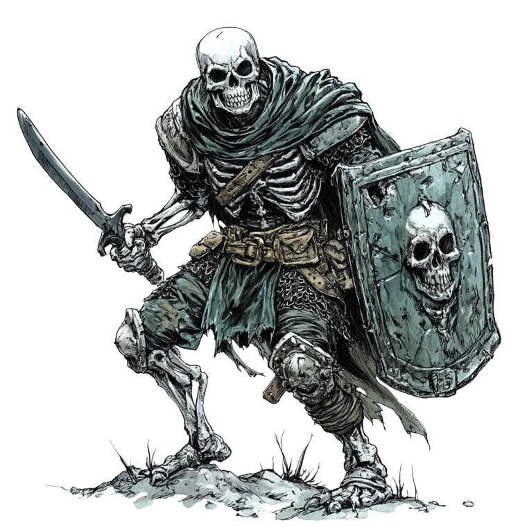 Skeleton Warrior V20 Vinyl Car Decal Sticker – Waterproof & UV-Resistant 8"