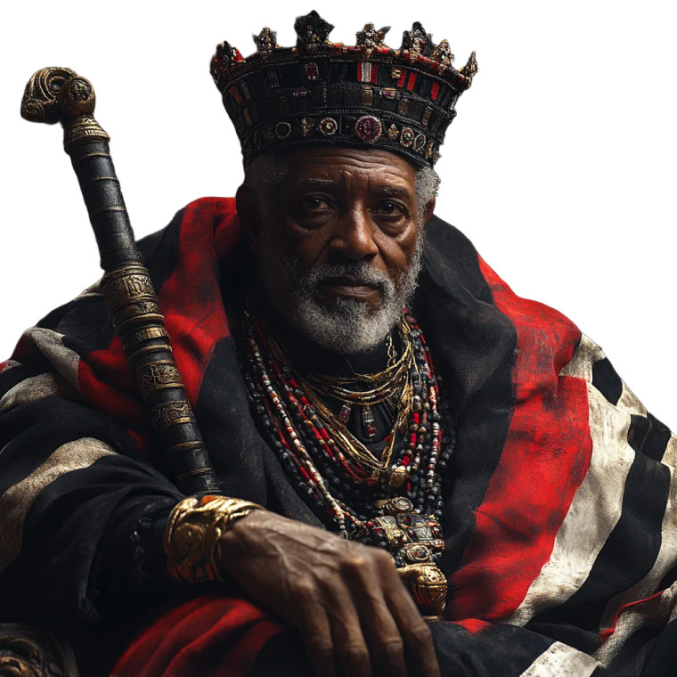 Ethiopian Elderly King Vinyl Car Decal Sticker – Waterproof & UV-Resistant 8"