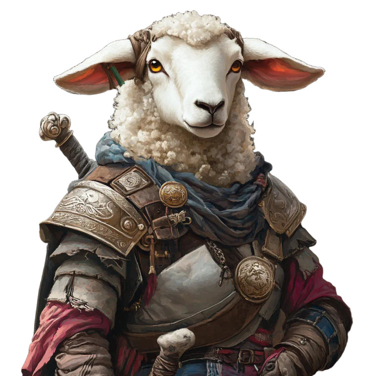 Adventurer Sheep Vinyl Car Decal Sticker – Waterproof & UV-Resistant 8"
