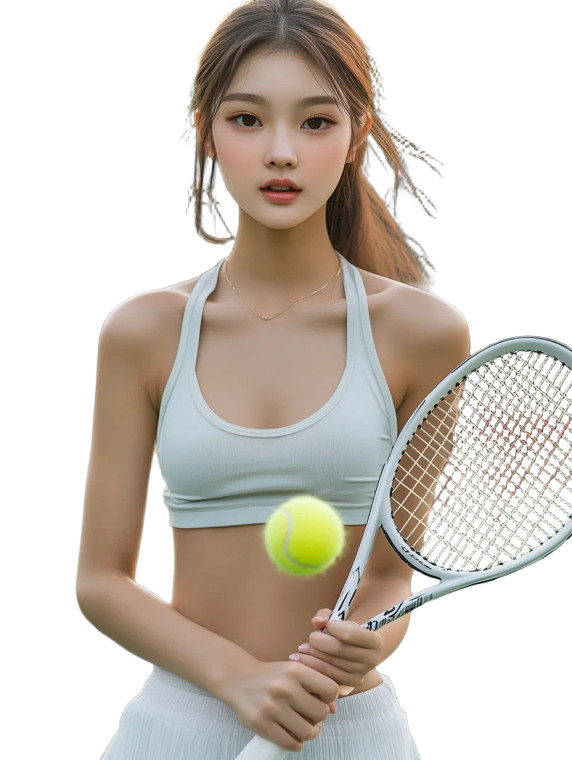 Tennis Player Pose V4 Vinyl Car Decal Sticker – Waterproof & UV-Resistant 8"