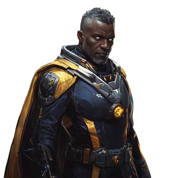 Cosmic Sci-Fi Leader Vinyl Car Decal Sticker – Waterproof & UV-Resistant 8"