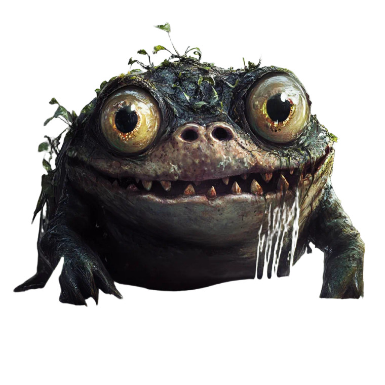 Scary Cutesy Creature Vinyl Car Decal Sticker – Waterproof & UV-Resistant 8"