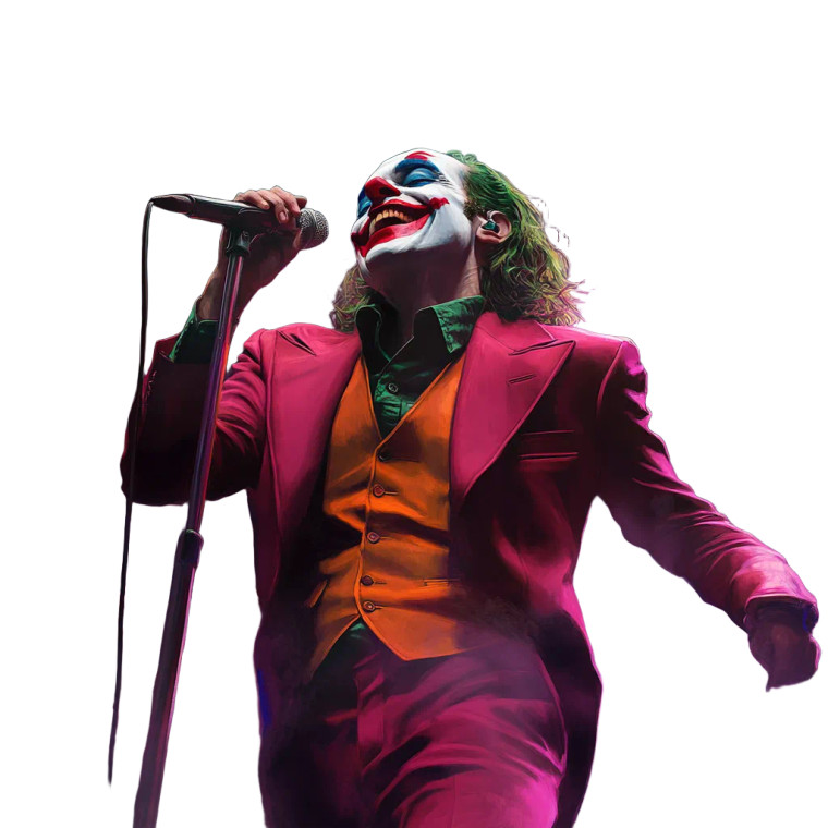 Joker Singing Vinyl Car Decal Sticker – Waterproof & UV-Resistant 8"