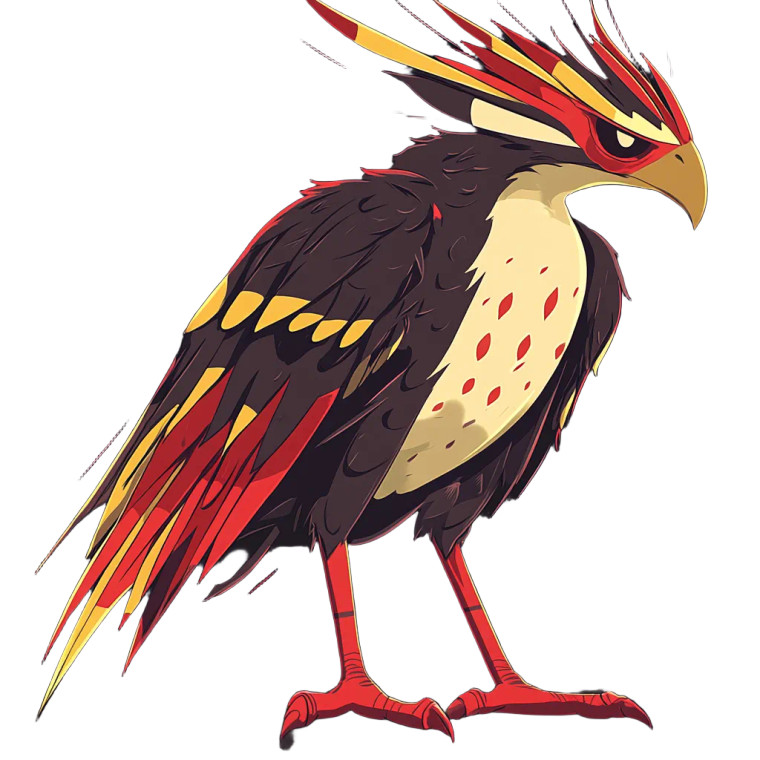 Mythical Hawk Bird Vinyl Car Decal Sticker – Waterproof & UV-Resistant 8"