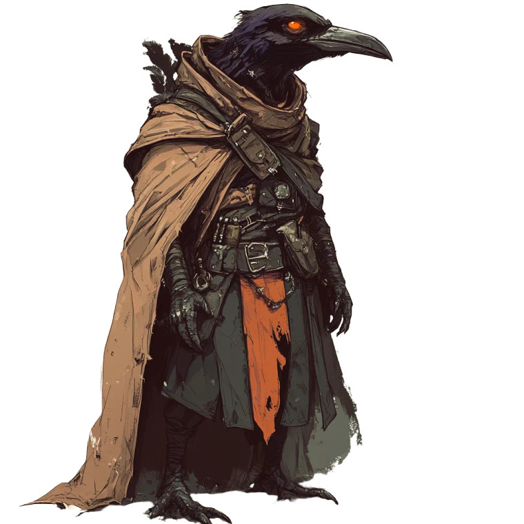 Kenku Shadow Priest Vinyl Car Decal Sticker – Waterproof & UV-Resistant 8"