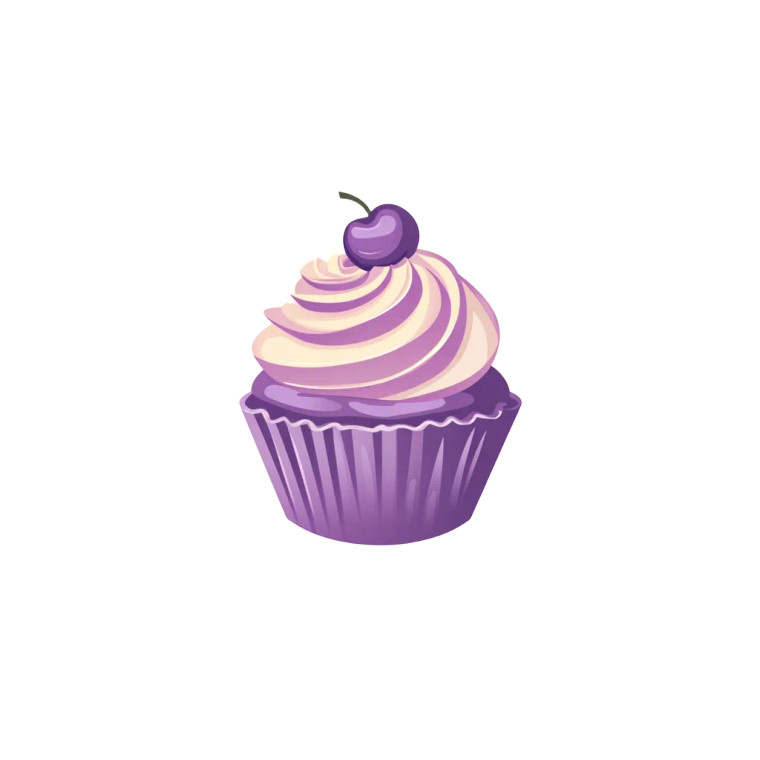 Purple Bakery Logo Vinyl Car Decal Sticker – Waterproof & UV-Resistant 8"