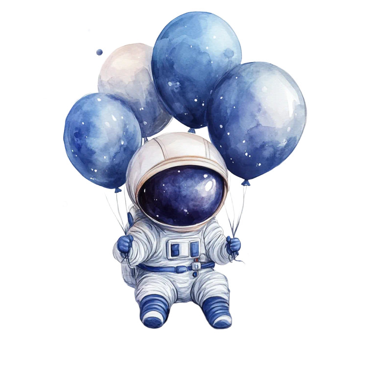 Glowing Astronaut Suit Vinyl Car Decal Sticker – Waterproof & UV-Resistant 8"