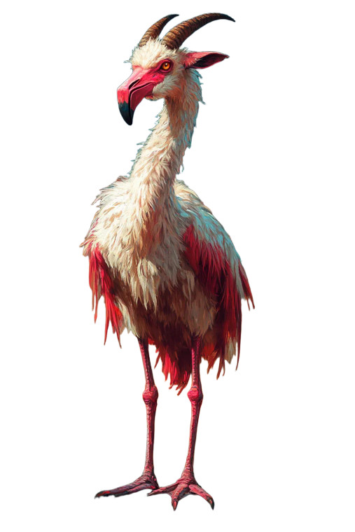 Flamingo-Goat Sage Vinyl Car Decal Sticker – Waterproof & UV-Resistant 8"