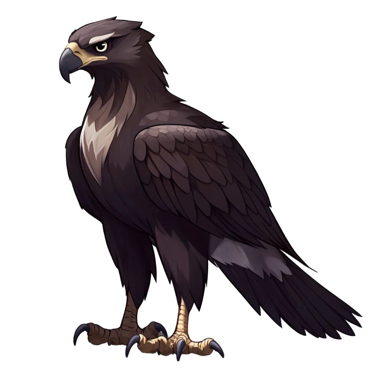 Stylized Female Eagle Vinyl Car Decal Sticker – Waterproof & UV-Resistant 8"