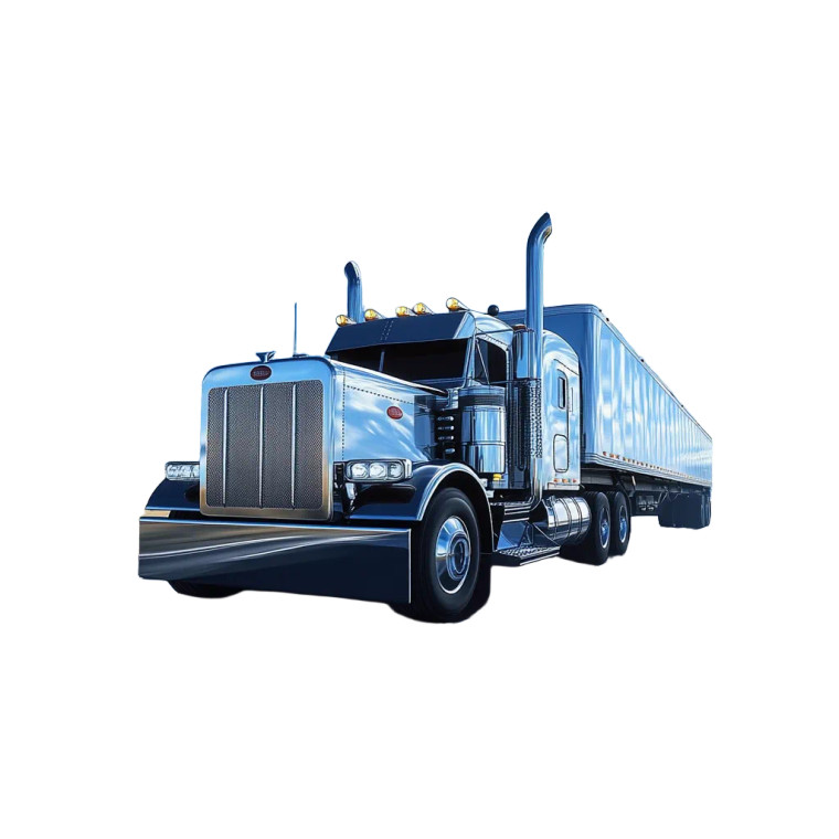 Shiny Peterbilt Truck Vinyl Car Decal Sticker – Waterproof & UV-Resistant 8"