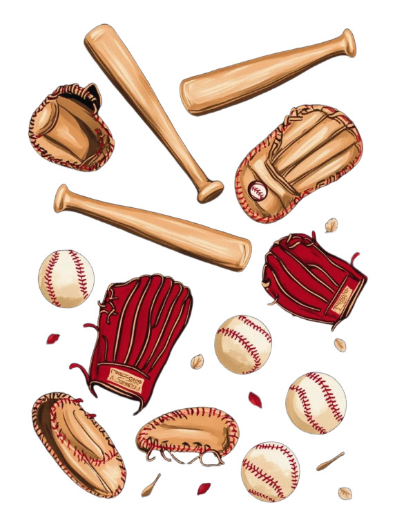 Baseball Blanket Design Vinyl Car Decal Sticker – Waterproof & UV-Resistant 8"