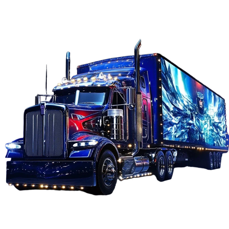 Giant Trailer Truck Vinyl Car Decal Sticker – Waterproof & UV-Resistant 8"