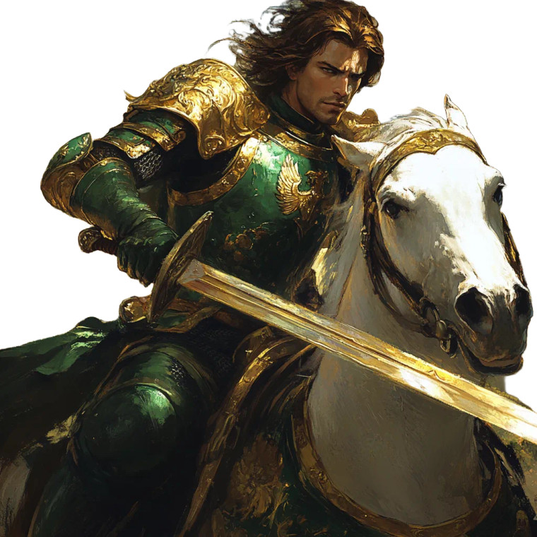 Knight In Battle V3 Vinyl Car Decal Sticker – Waterproof & UV-Resistant 8"
