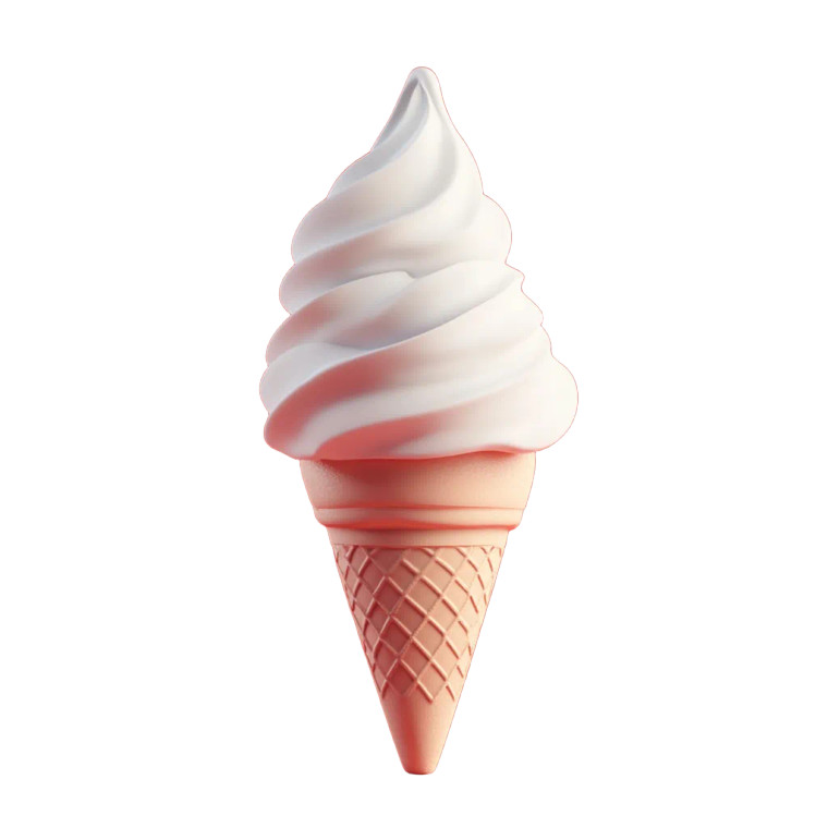 Ice Cream Icon V4 Vinyl Car Decal Sticker – Waterproof & UV-Resistant 8"