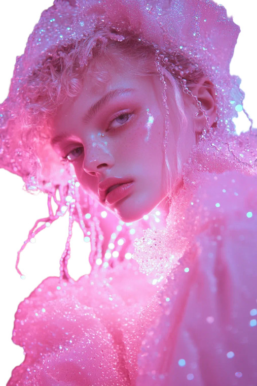 80S Pink Penthouse Beauty Vinyl Car Decal Sticker – Waterproof & UV-Resistant 8"