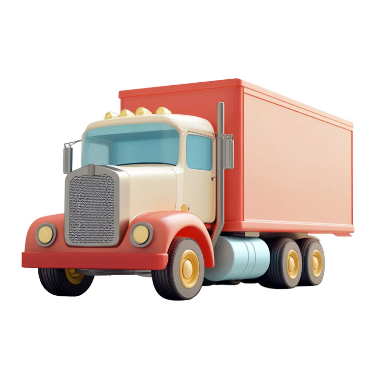 Transportation Truck Vinyl Car Decal Sticker – Waterproof & UV-Resistant 8"