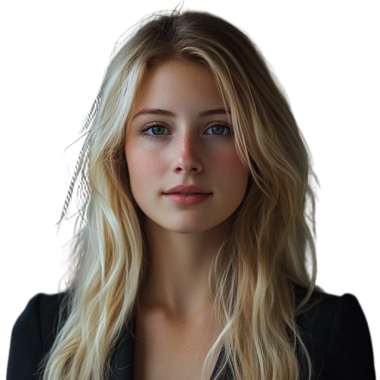 Professional Blonde Woman V2 Vinyl Car Decal Sticker – Waterproof & UV-Resistant 8"