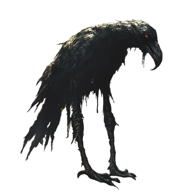 Undead Ravenous Bird Vinyl Car Decal Sticker – Waterproof & UV-Resistant 8"