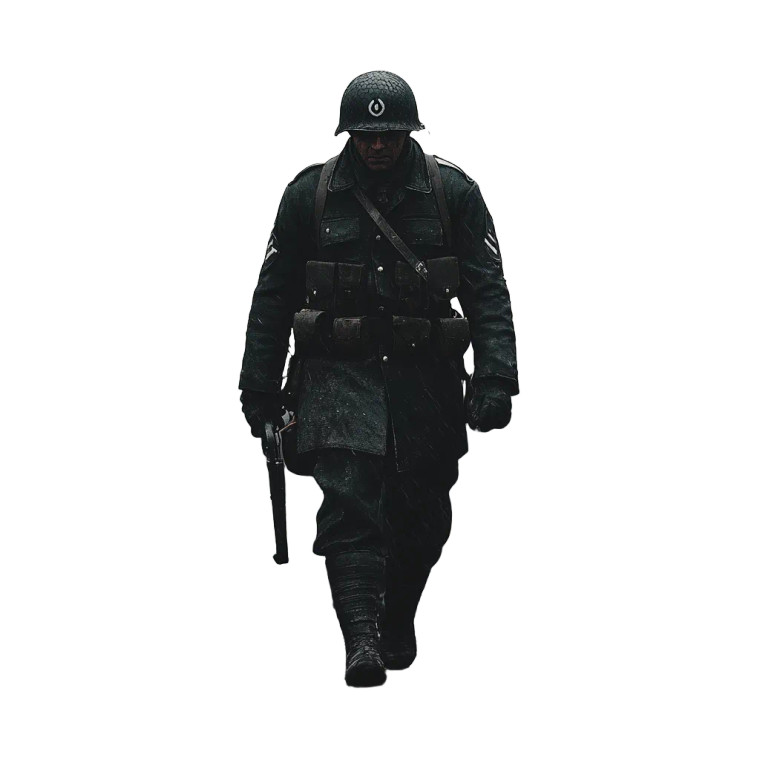 Ww2 German Soldier V2 Vinyl Car Decal Sticker – Waterproof & UV-Resistant 8"