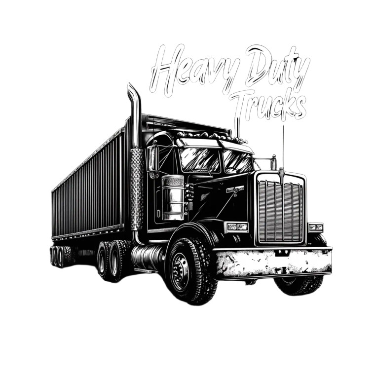 Heavy Duty Trucks Vinyl Car Decal Sticker – Waterproof & UV-Resistant 8"