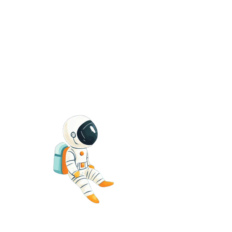 Child Astronaut Adventure Vinyl Car Decal Sticker – Waterproof & UV-Resistant 8"